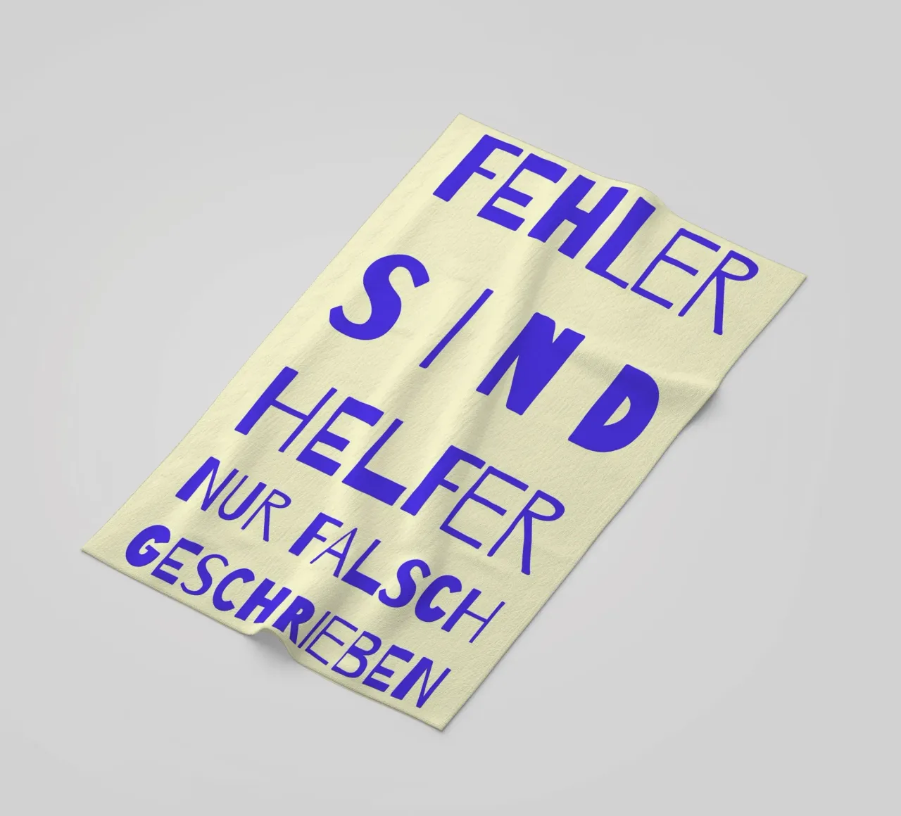 FEHLER SIND HELFER..(mehrere Farbvariationen verfügbar) telo mare da FRICKE DESIGN