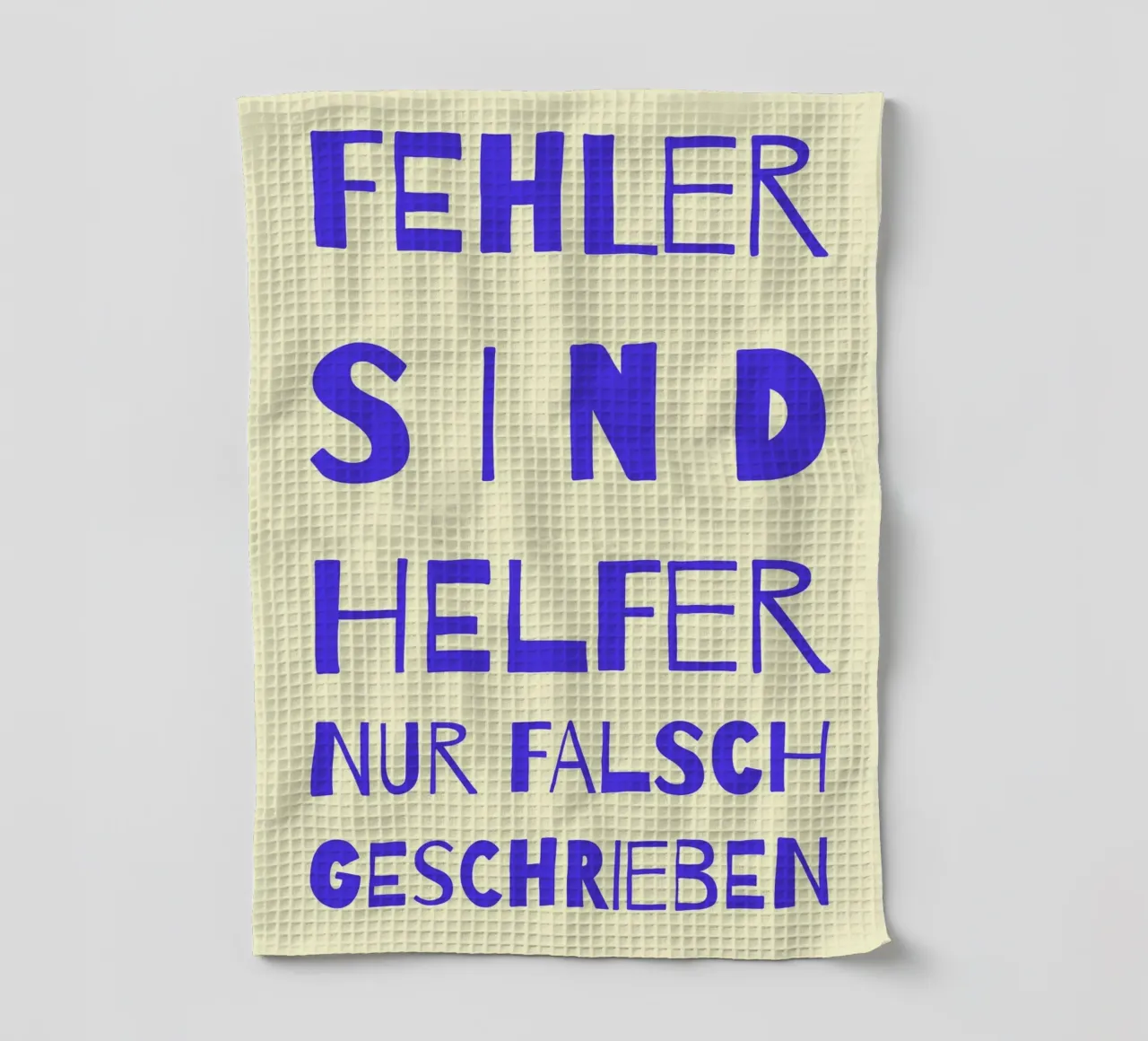 FEHLER SIND HELFER..(mehrere Farbvariationen verfügbar) canovaccio da cucina da FRICKE DESIGN