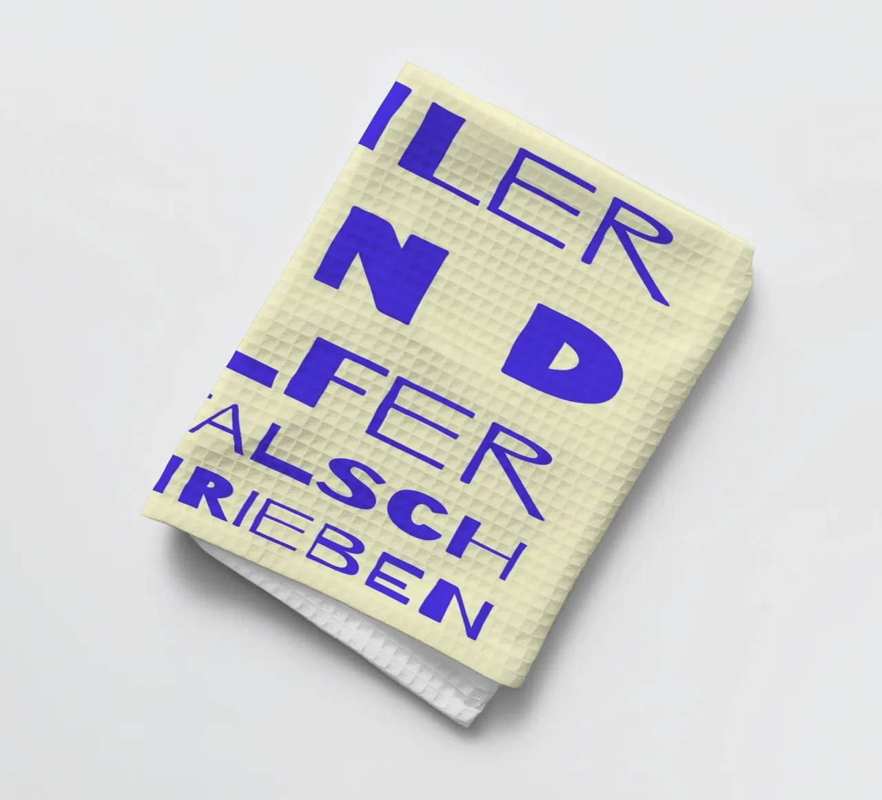 FEHLER SIND HELFER. canovaccio da cucina da FRICKE DESIGN