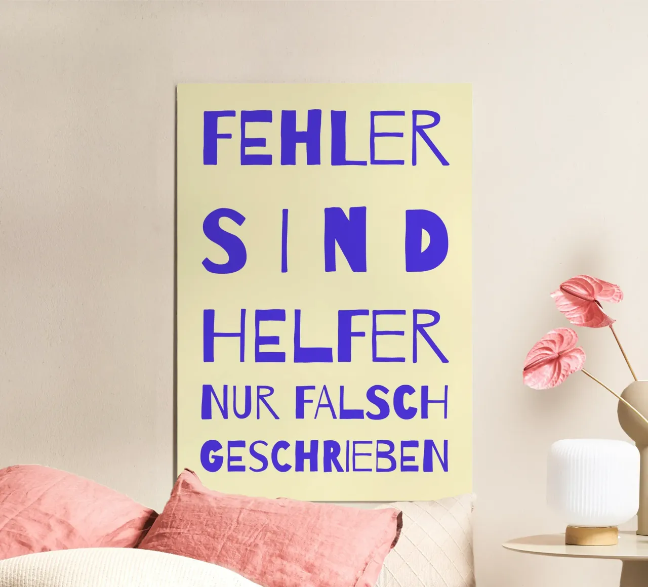 FEHLER SIND HELFER. alluminio dibond da FRICKE DESIGN
