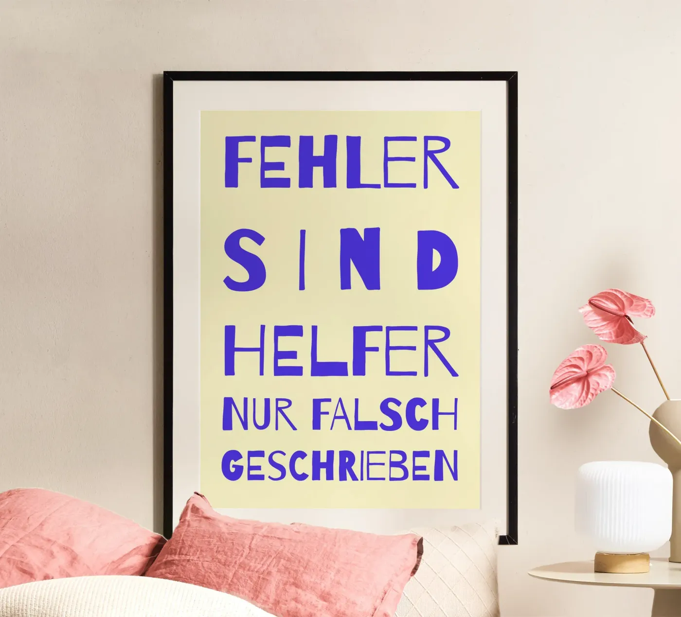 Fehler sind Helfer poster da FRICKE DESIGN