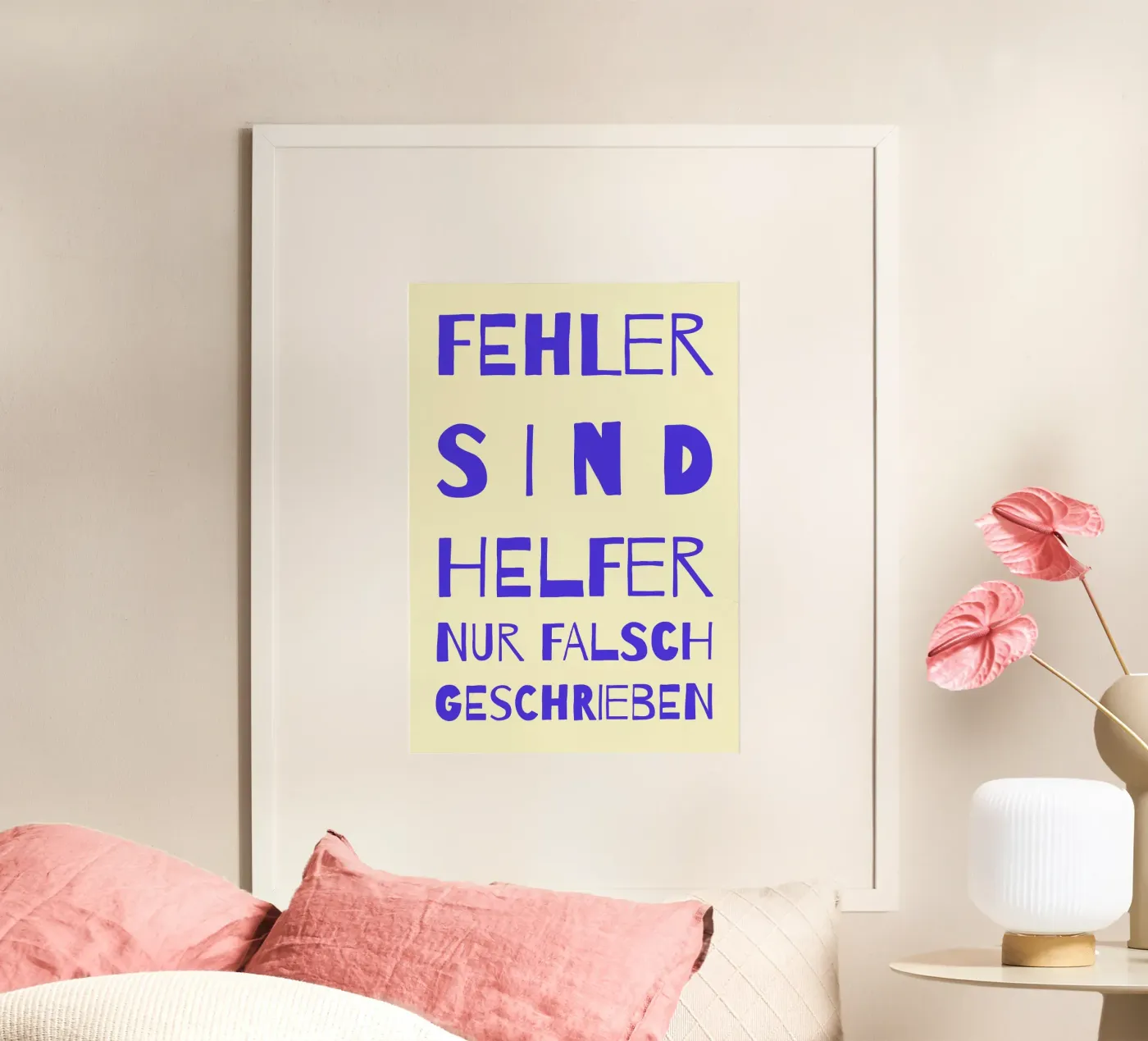 Fehler sind Helfer poster da FRICKE DESIGN