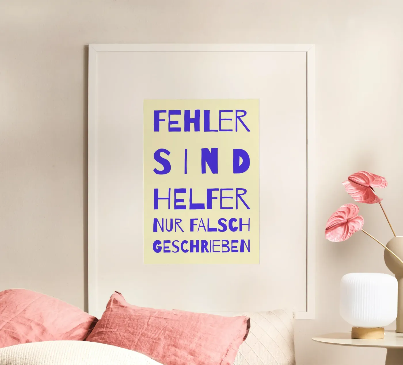 Fehler sind Helfer poster da FRICKE DESIGN