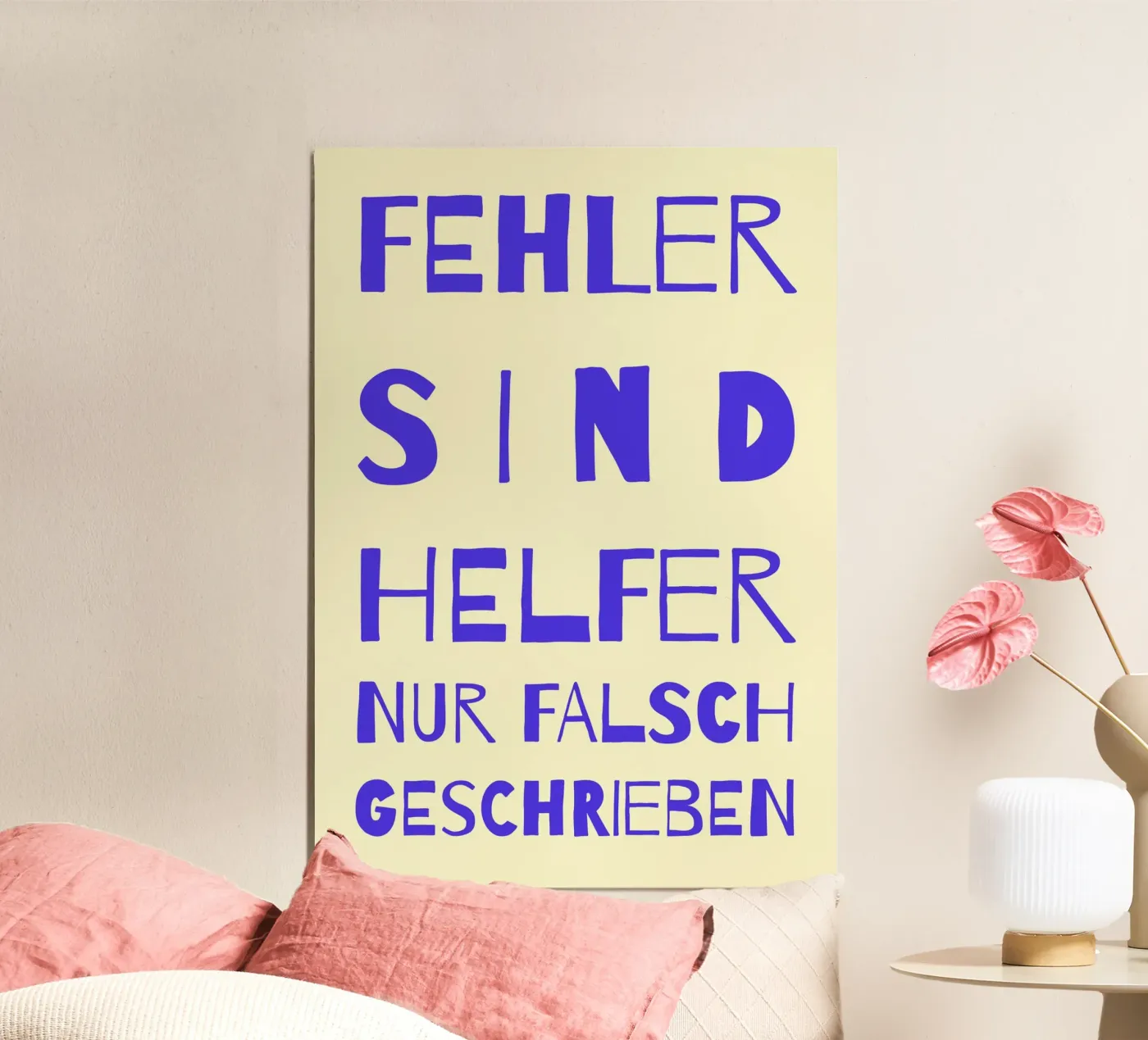 Fehler sind Helfer poster da FRICKE DESIGN