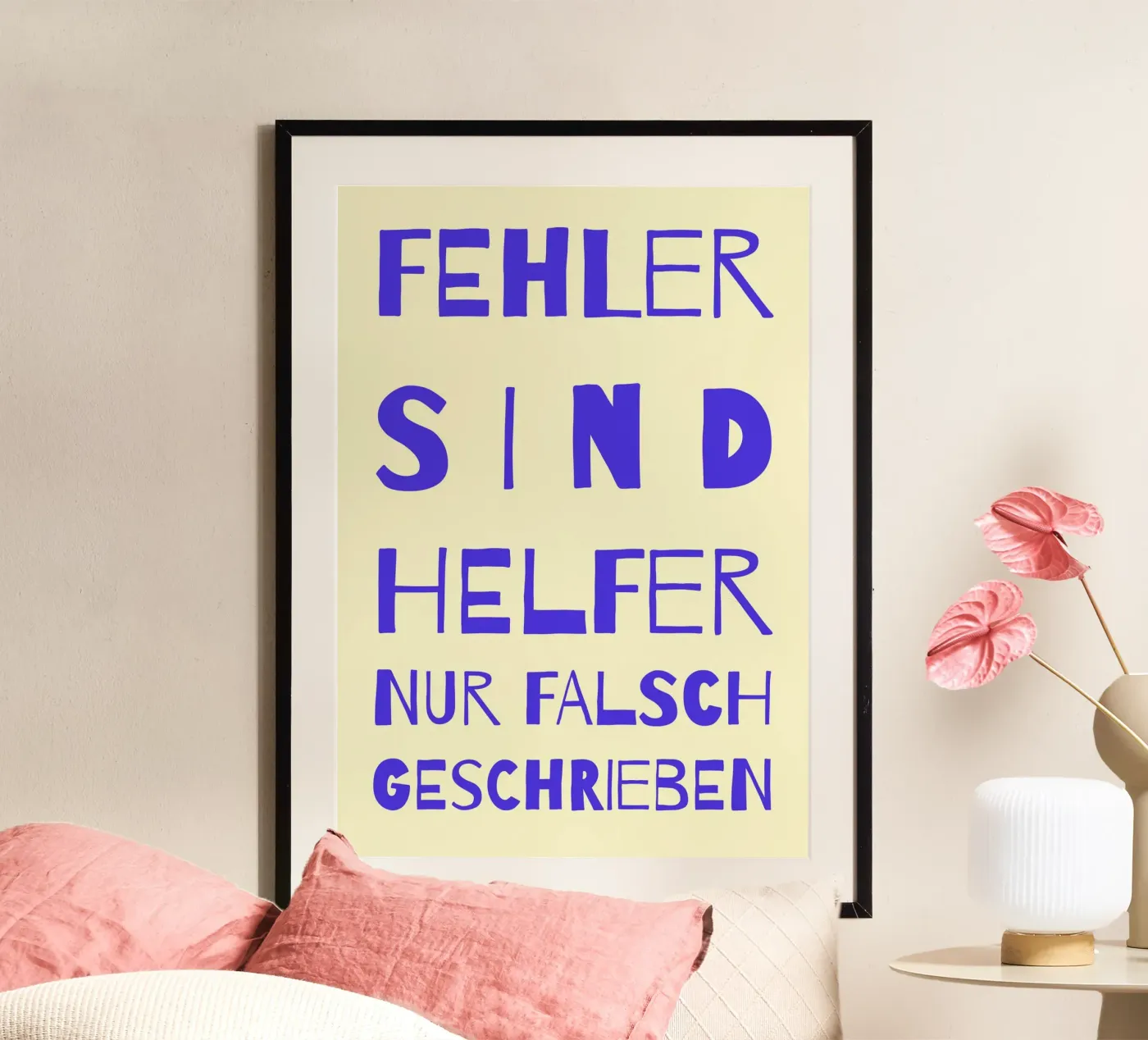 Fehler sind Helfer poster da FRICKE DESIGN