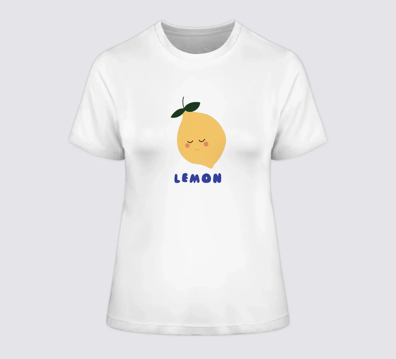 Lemon t-shirt ajusté pour femmes de Mottos by Sinan Saydik