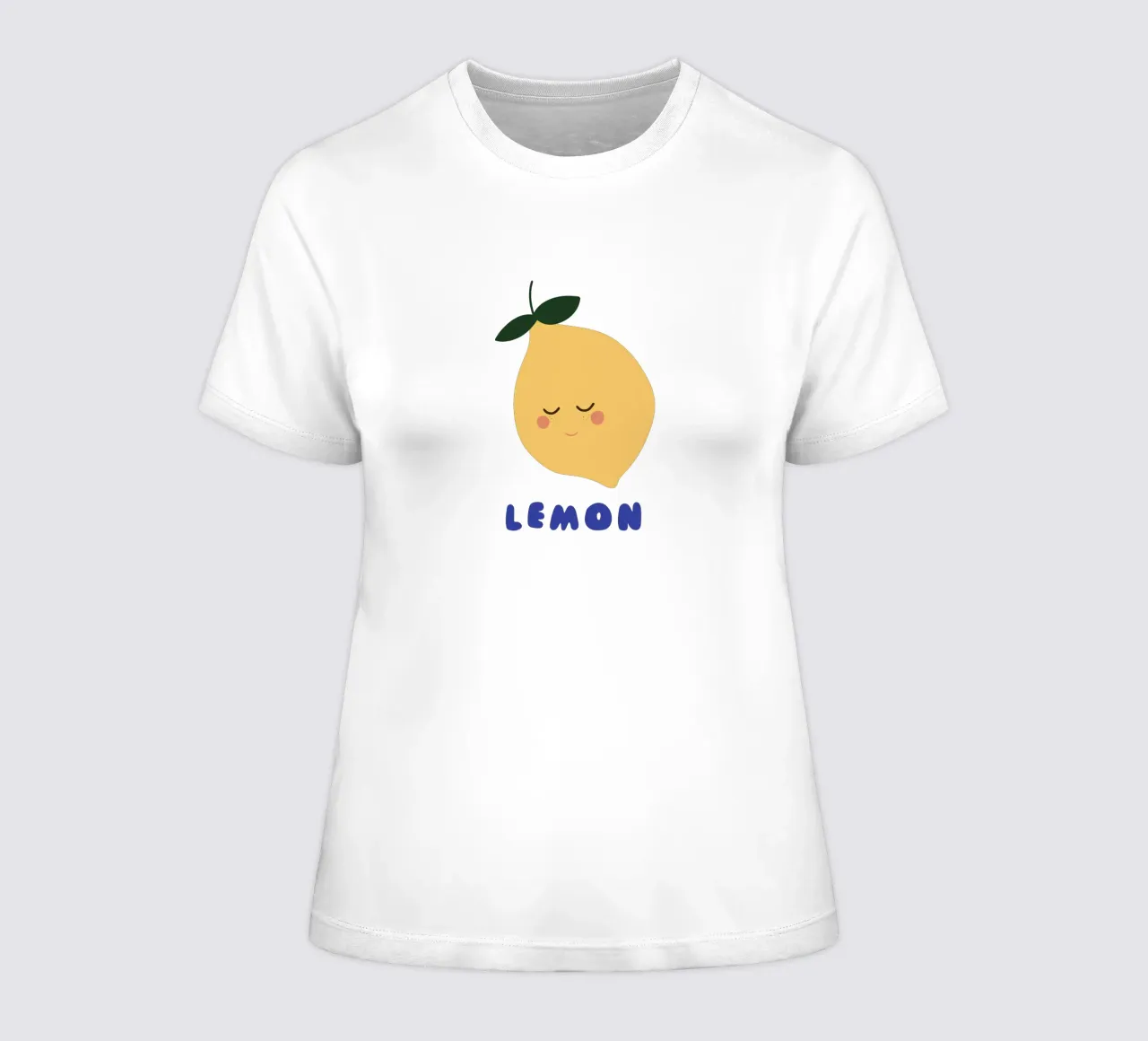 Lemon t-shirt ajusté pour femmes de Mottos by Sinan Saydik