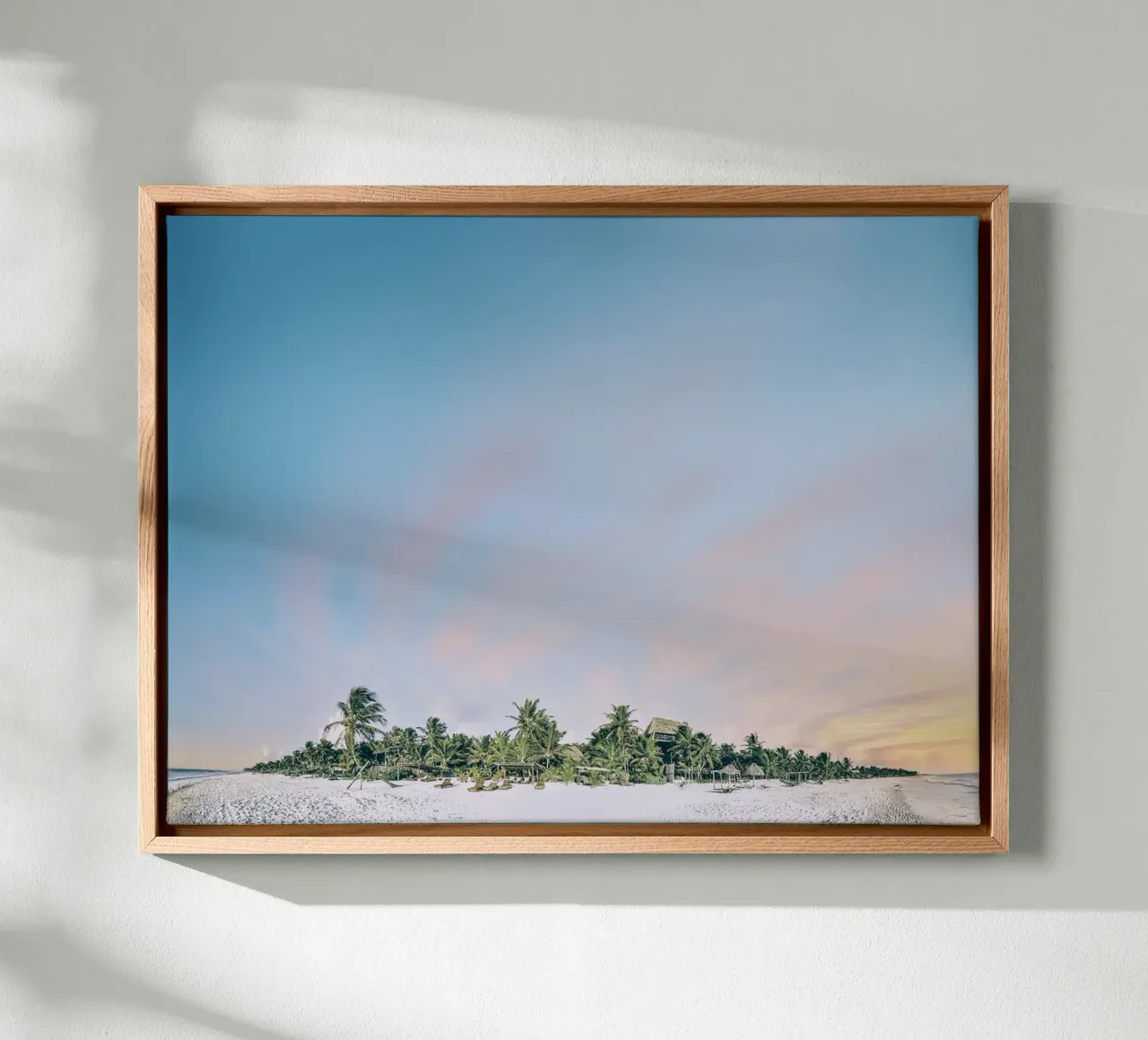 Whispers of Paradise canvas with Floater frame by zenitt