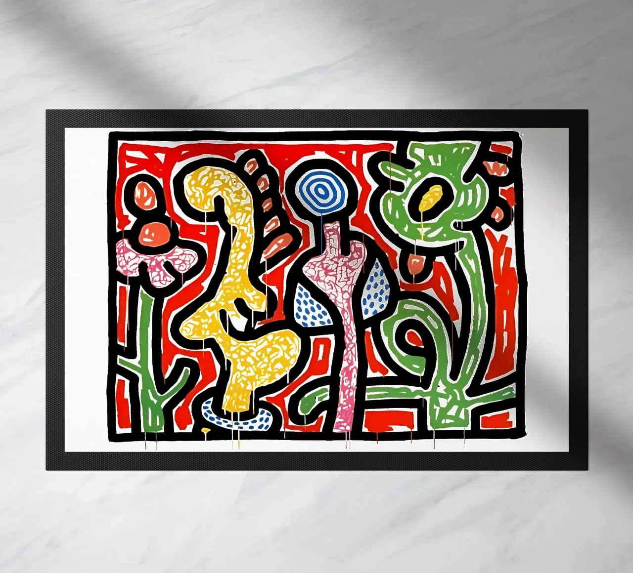 Fiori IV di Keith Haring zerbino da tokovictory
