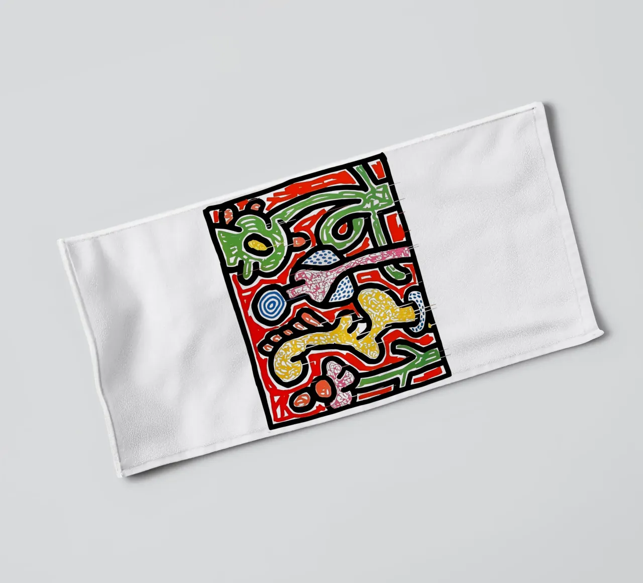 Fiori IV di Keith Haring asciugamano da bagno da tokovictory