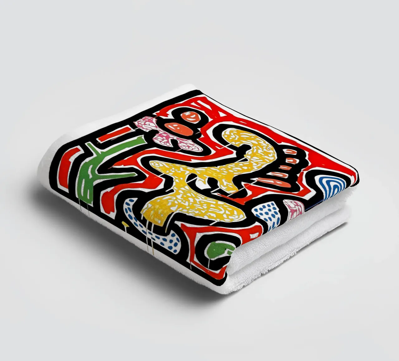Fiori IV di Keith Haring asciugamano da bagno da tokovictory