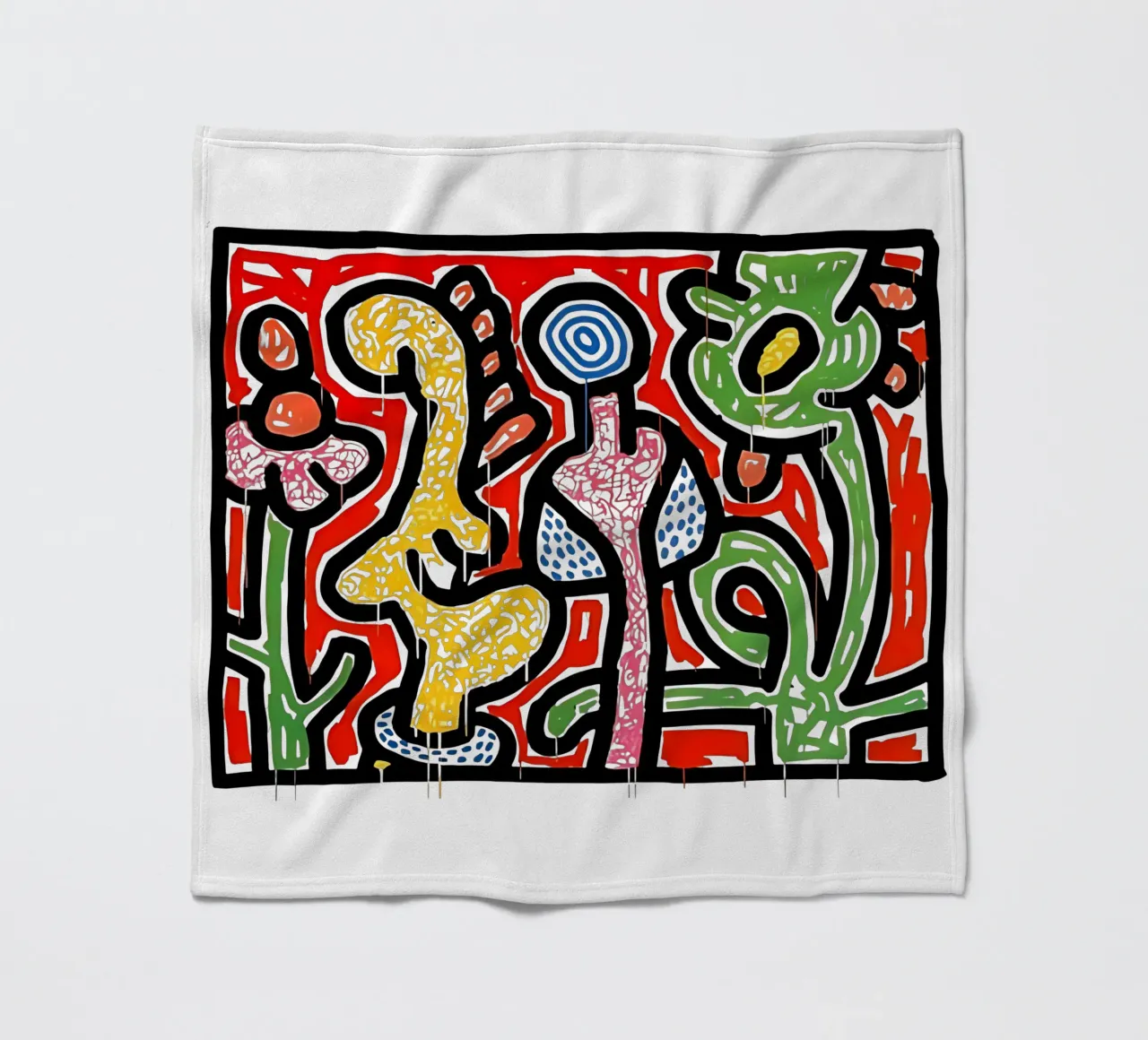 Fiori IV di Keith Haring coperta in pile da tokovictory