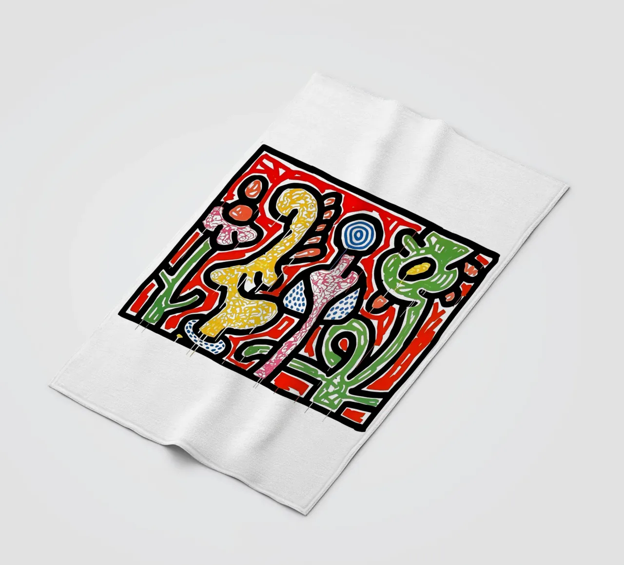 Fiori IV di Keith Haring coperta in pile da tokovictory