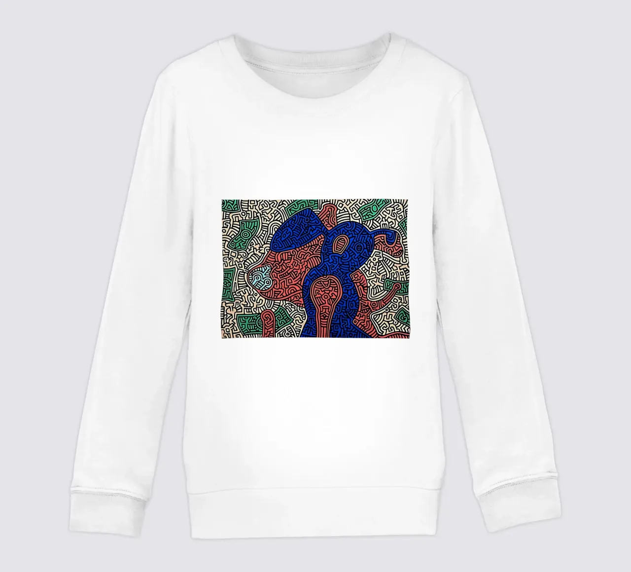 Piglet va de compras por Keith Haring sudadera para niño de tokovictory