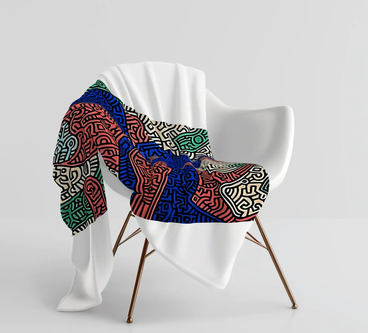 Piglet va de compras por Keith Haring manta de franela de tokovictory