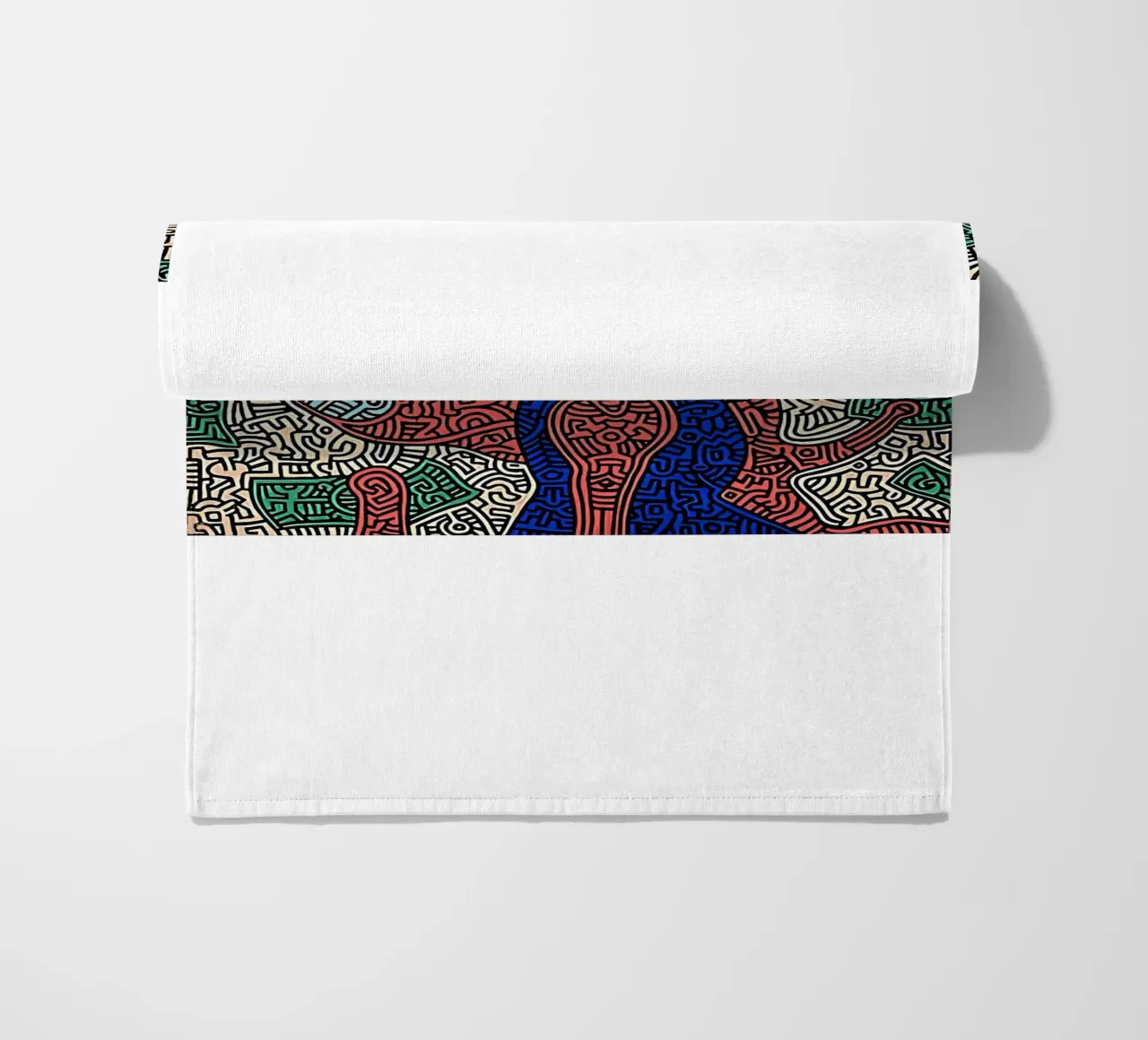 Piglet va de compras por Keith Haring toalla de playa de tokovictory