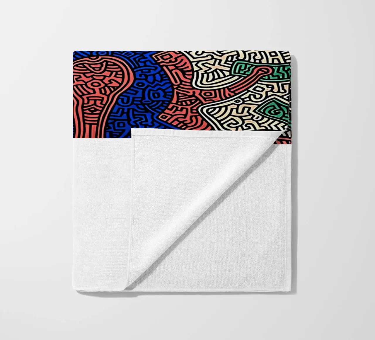Piglet va de compras por Keith Haring toalla de playa de tokovictory