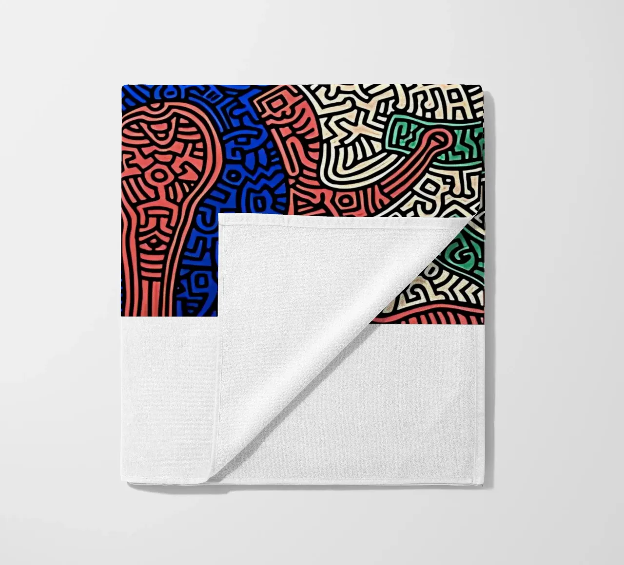 Piglet va de compras por Keith Haring toalla de playa de tokovictory