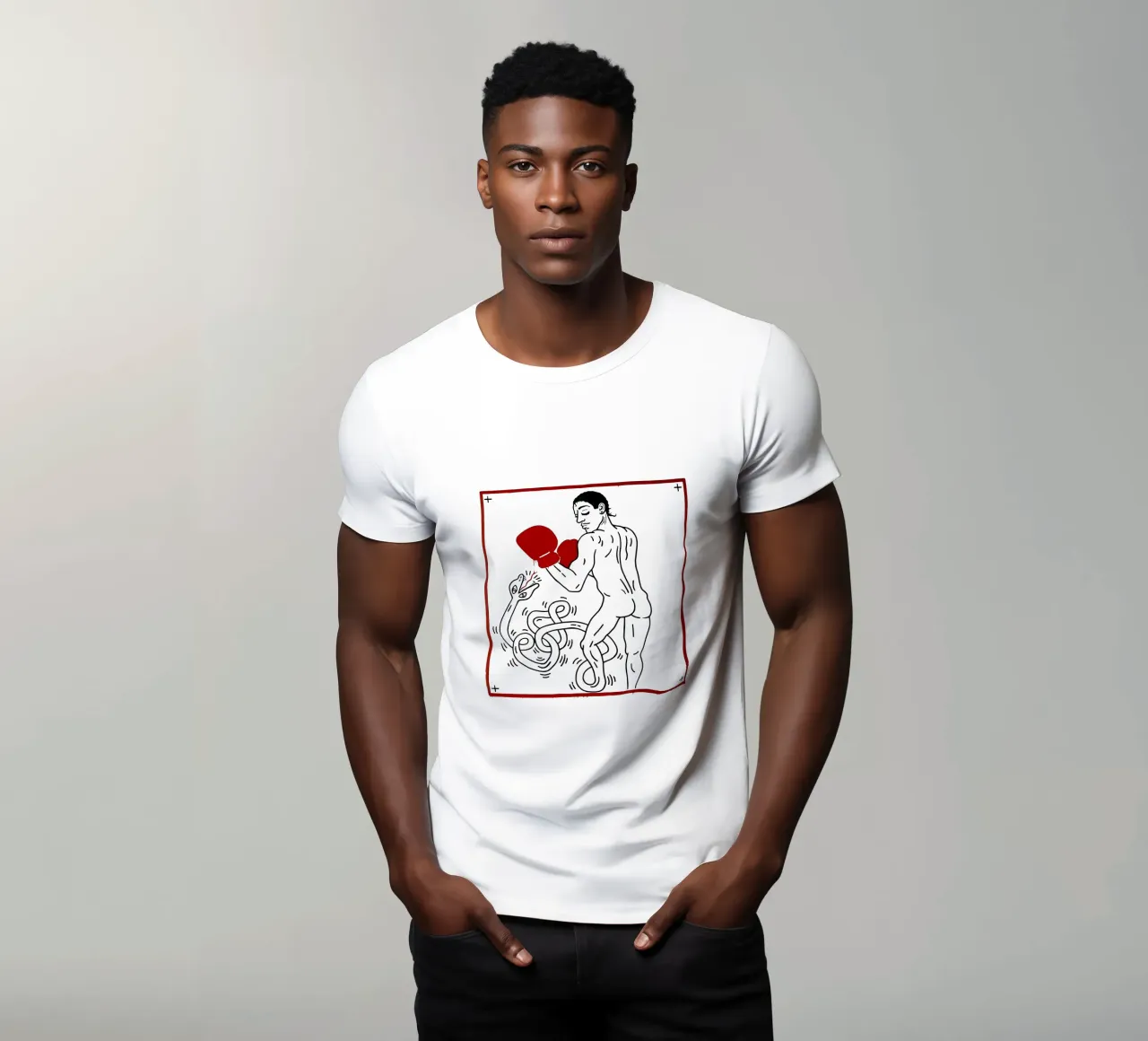 Ritratto di Macho Camacho di Keith Haring t-shirt da tokovictory