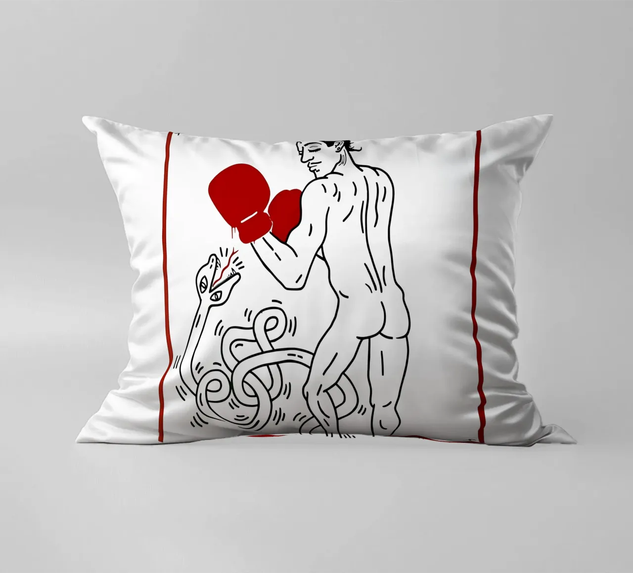 Ritratto di Macho Camacho di Keith Haring cuscino da tokovictory