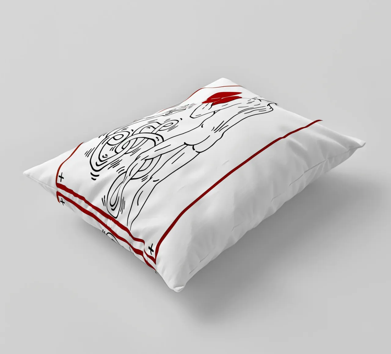 Ritratto di Macho Camacho di Keith Haring cuscino da tokovictory