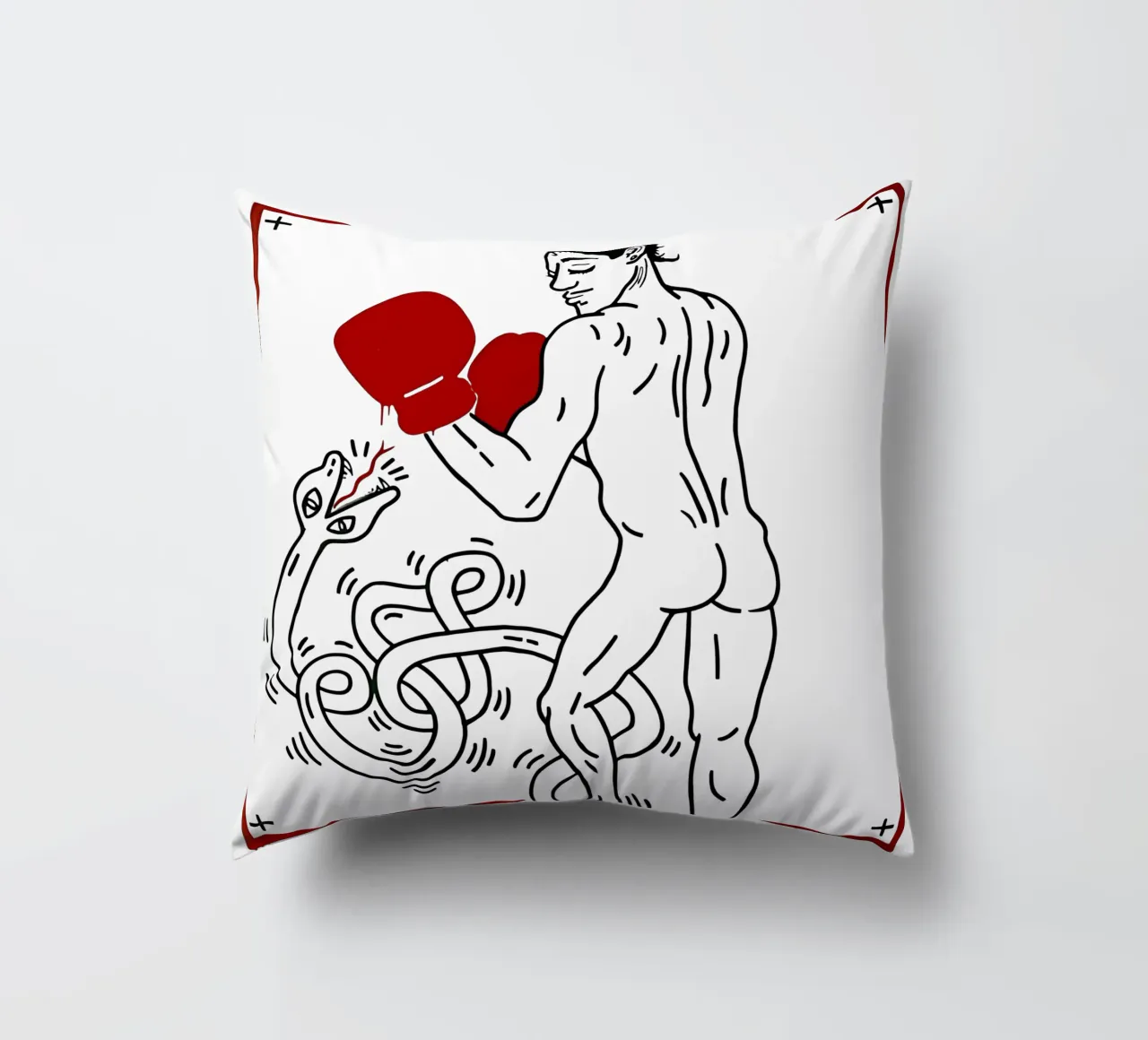 Ritratto di Macho Camacho di Keith Haring cuscino da tokovictory