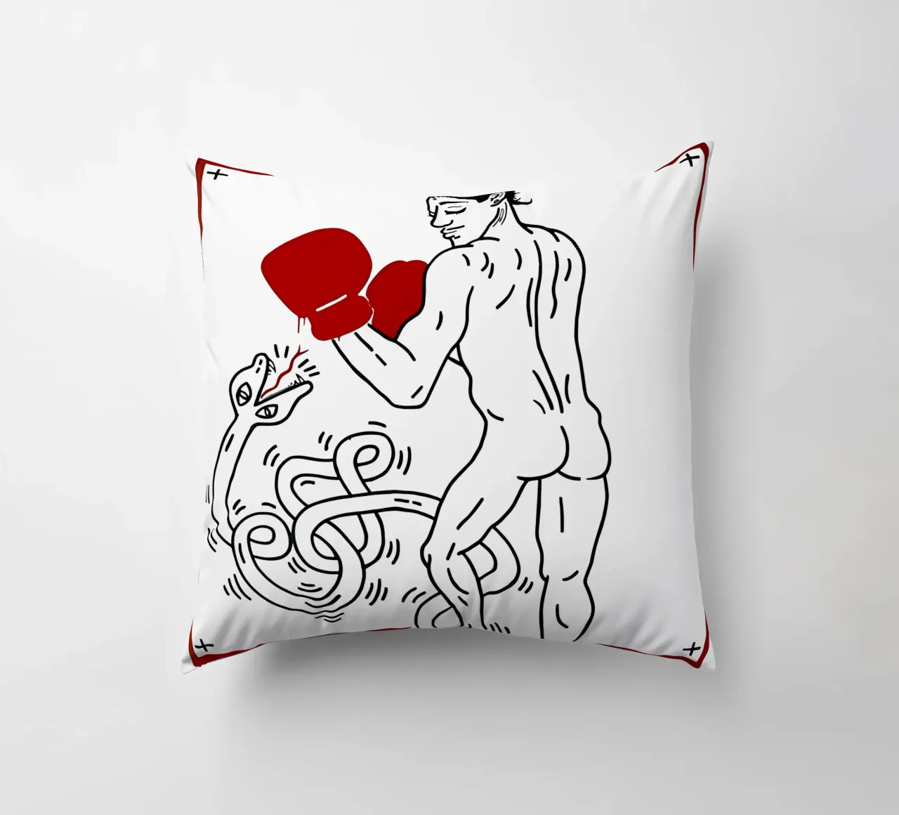 Ritratto di Macho Camacho di Keith Haring cuscino da tokovictory