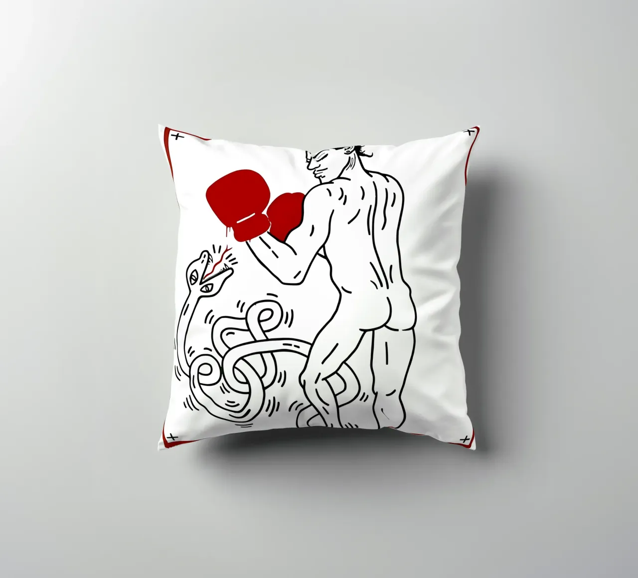 Ritratto di Macho Camacho di Keith Haring cuscino da tokovictory