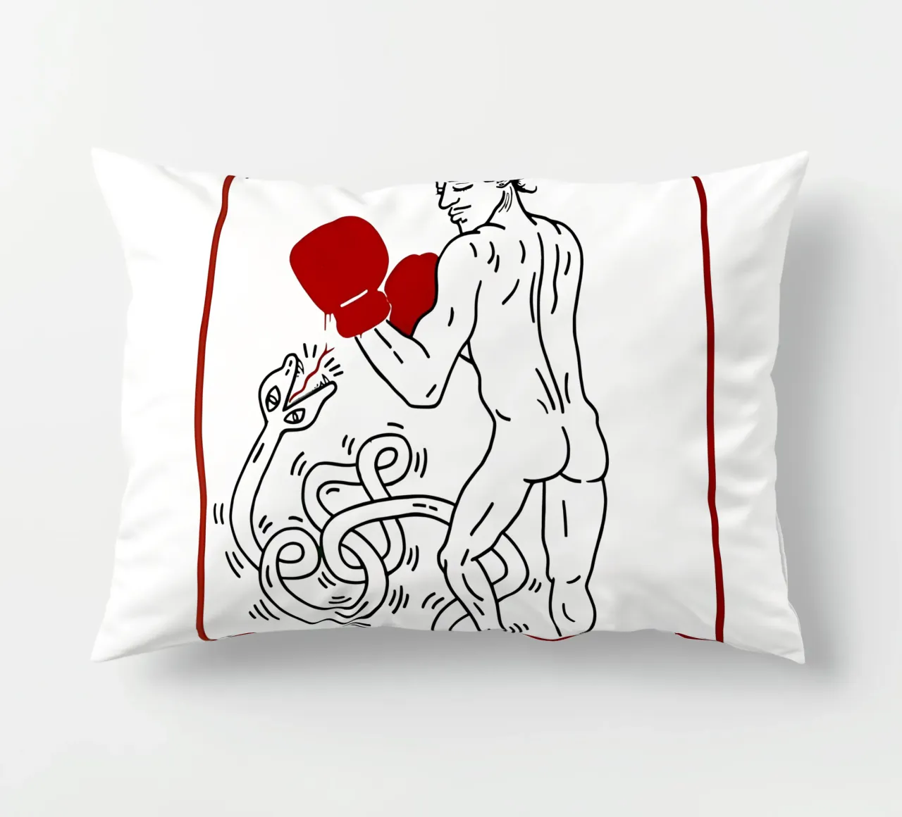 Ritratto di Macho Camacho di Keith Haring cuscino da tokovictory