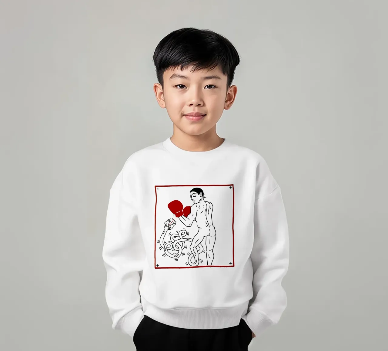 Ritratto di Macho Camacho di Keith Haring felpa bambino da tokovictory