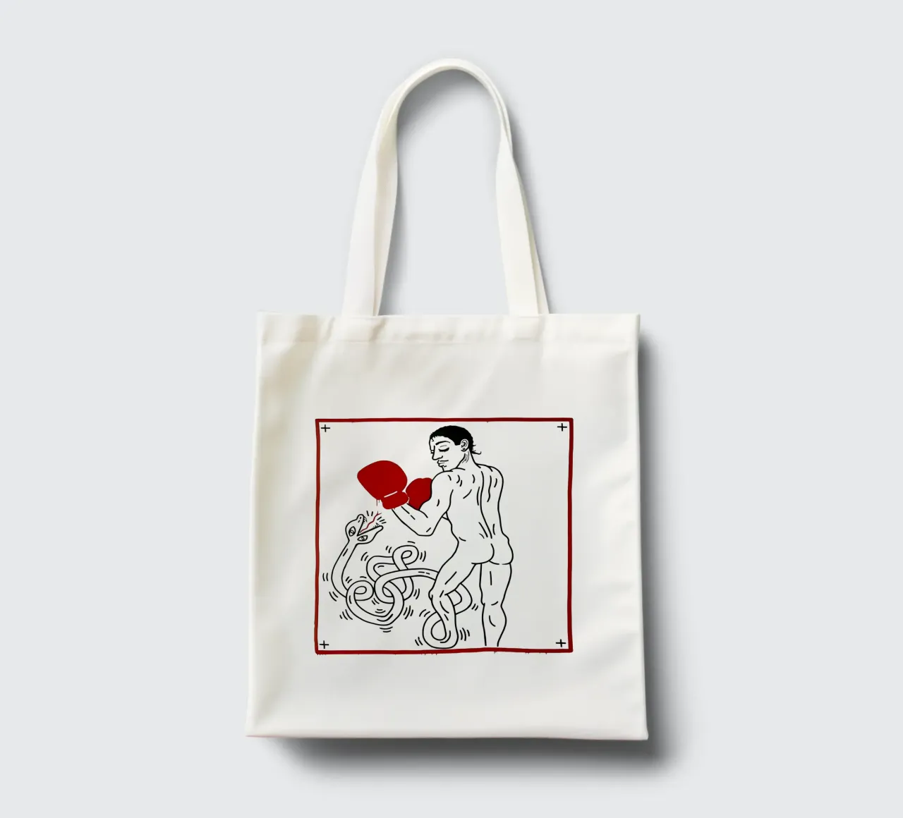 Ritratto di Macho Camacho di Keith Haring borsa in juta da tokovictory