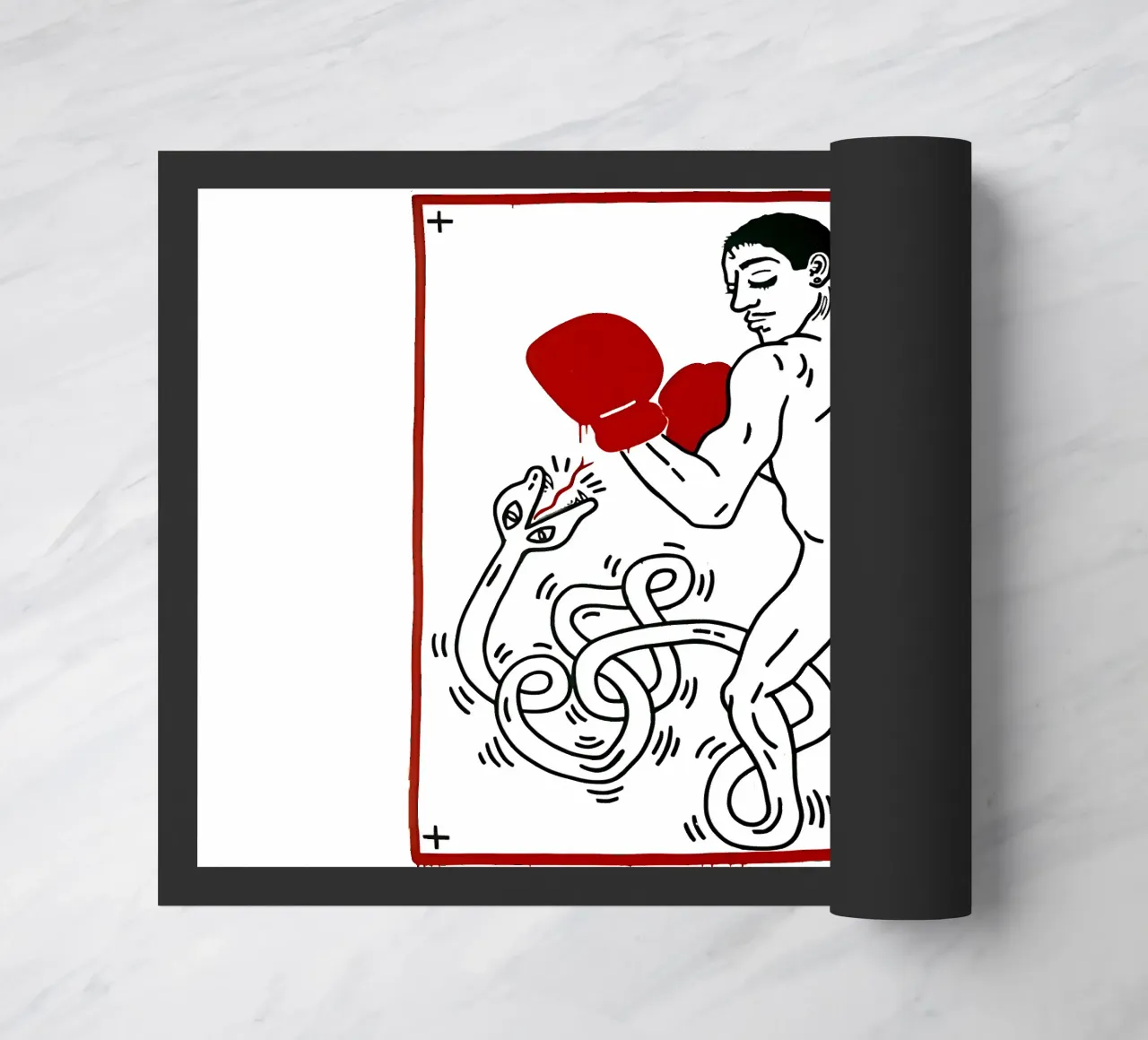 Ritratto di Macho Camacho di Keith Haring zerbino da tokovictory