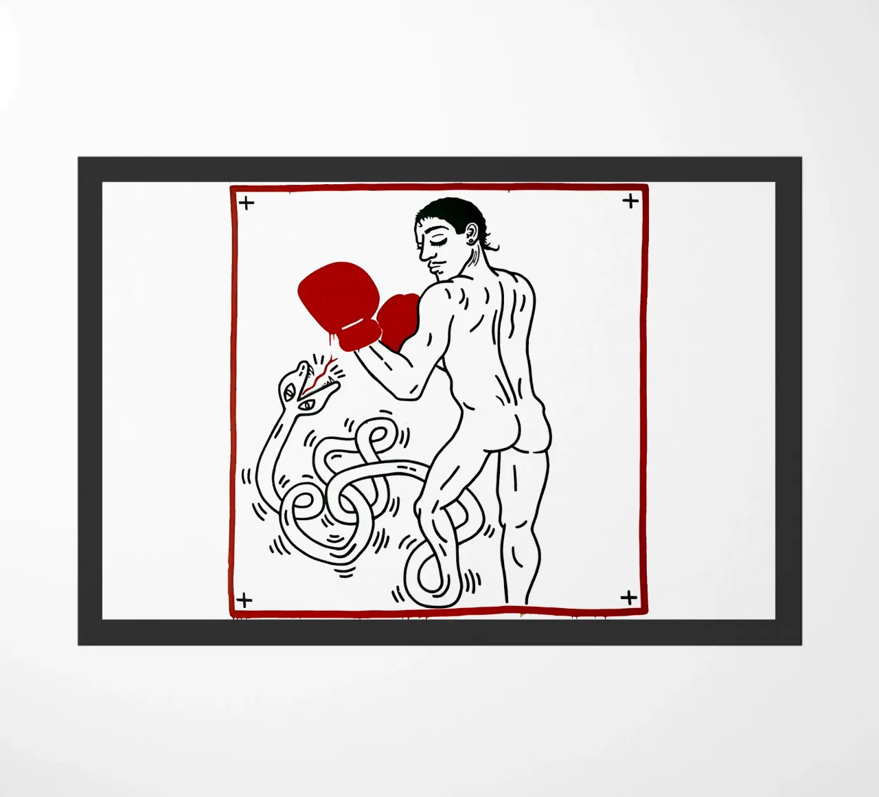 Ritratto di Macho Camacho di Keith Haring zerbino da tokovictory