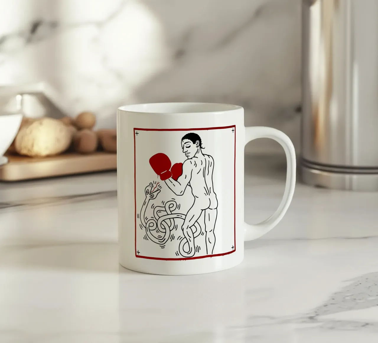 Ritratto di Macho Camacho di Keith Haring tazza in ceramica da tokovictory