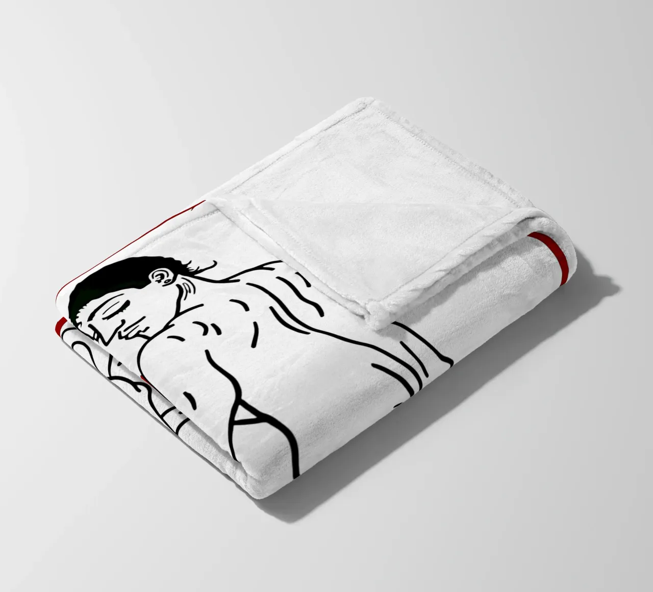 Ritratto di Macho Camacho di Keith Haring coperta in pile da tokovictory