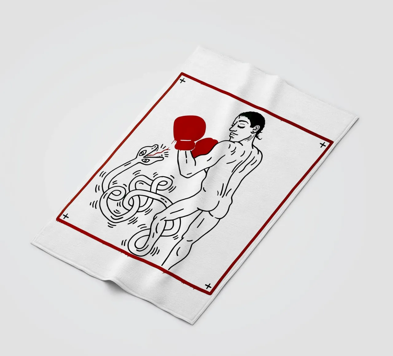 Ritratto di Macho Camacho di Keith Haring coperta in pile da tokovictory