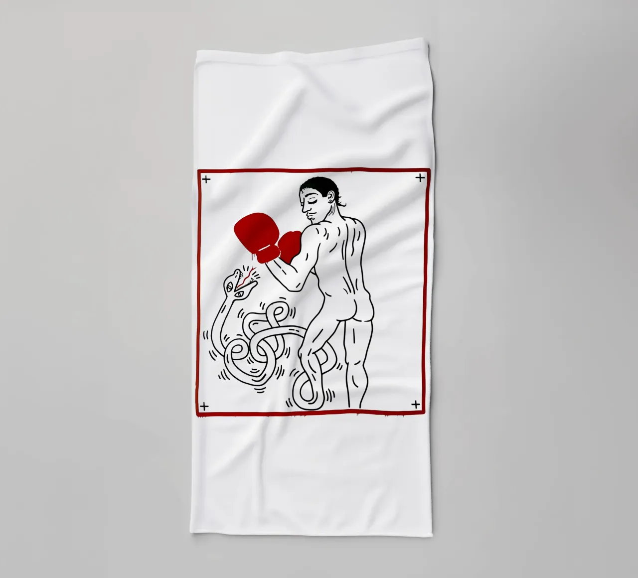 Ritratto di Macho Camacho di Keith Haring asciugamano da bagno da tokovictory