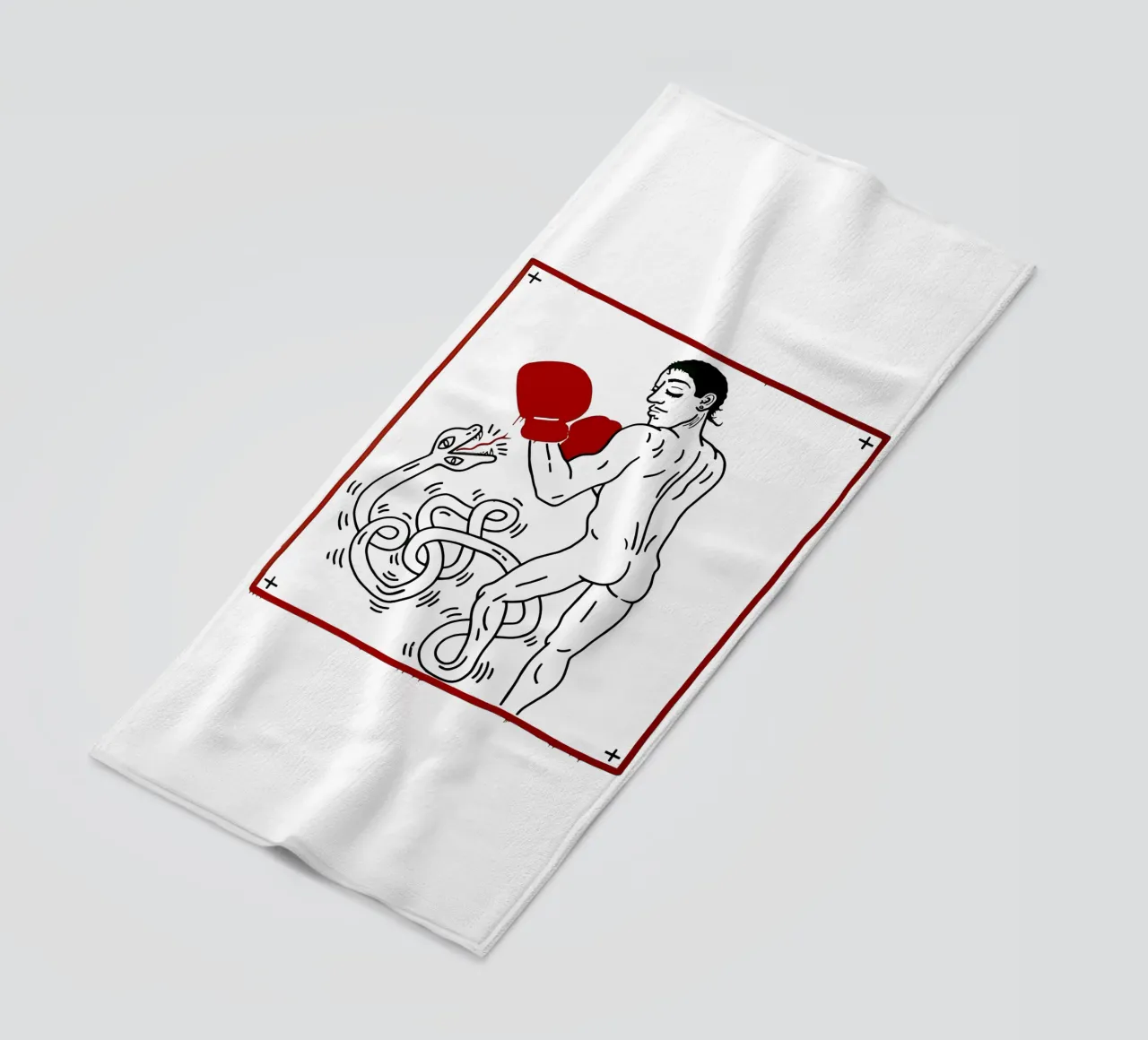 Ritratto di Macho Camacho di Keith Haring telo mare da tokovictory