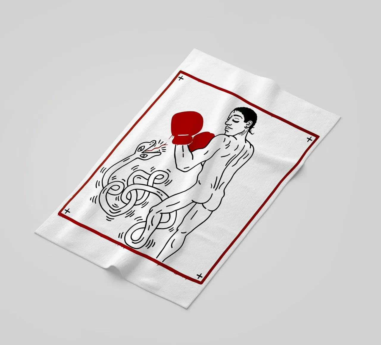Ritratto di Macho Camacho di Keith Haring telo mare da tokovictory