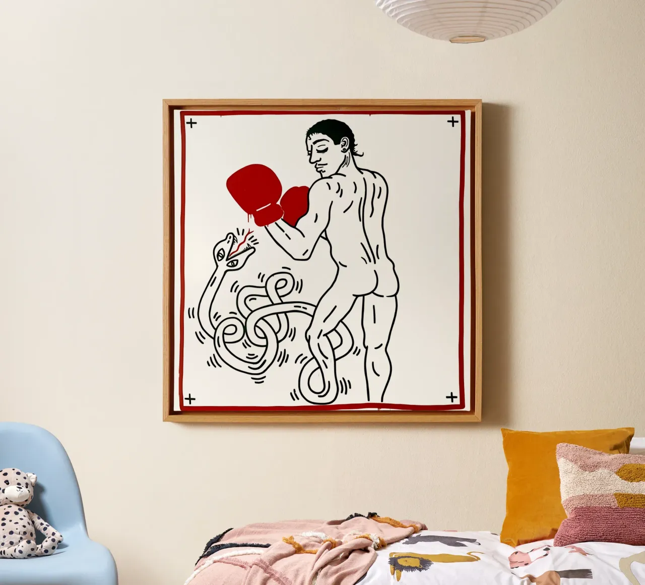 Ritratto di Macho Camacho di Keith Haring tela da tokovictory