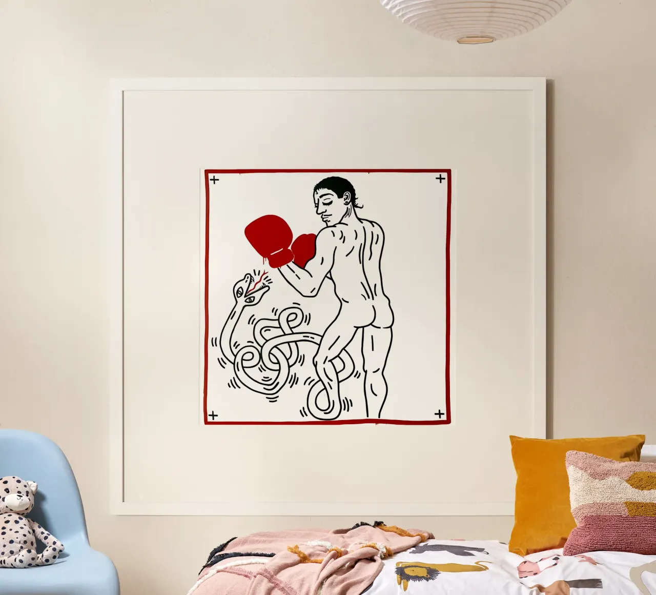 Ritratto di Macho Camacho di Keith Haring carta hahnemühle da tokovictory