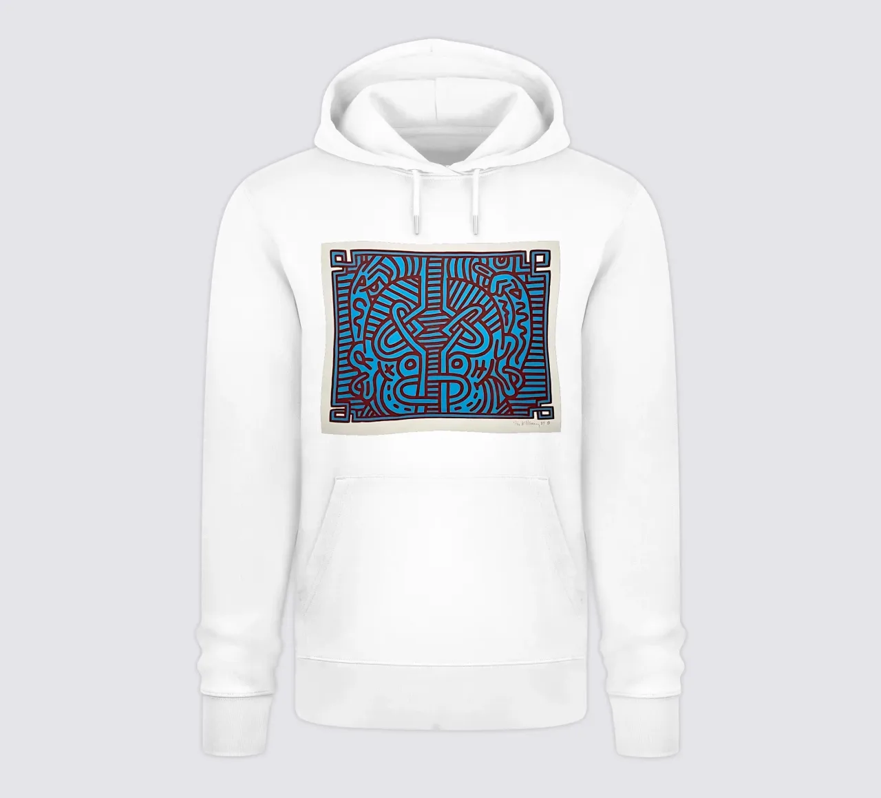 Buddha di cioccolato 1 di Keith Haring felpa con cappuccio da tokovictory