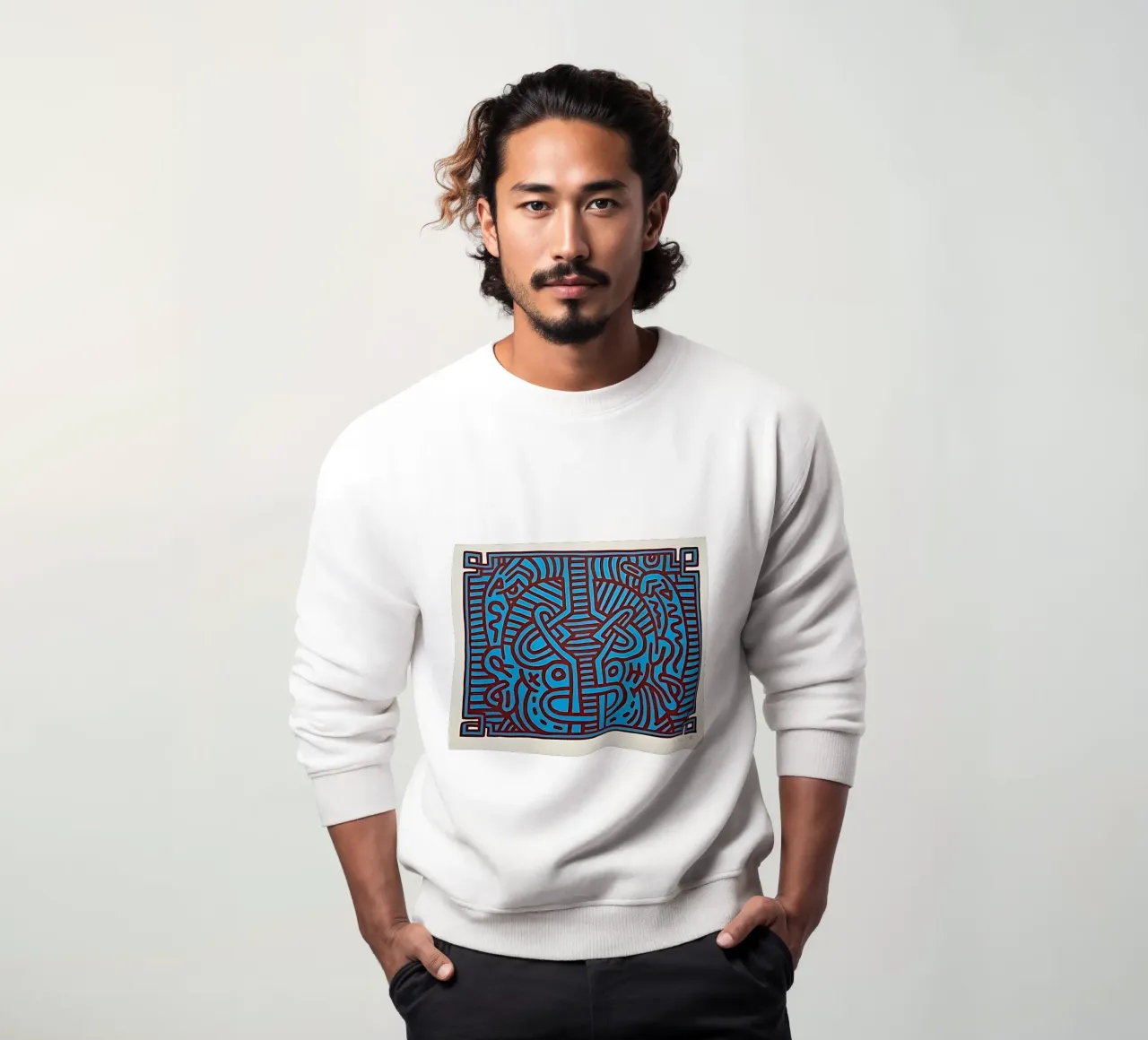 Buddha di cioccolato 1 di Keith Haring felpa da tokovictory