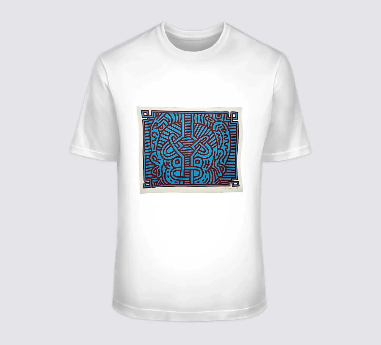 Buddha di cioccolato 1 di Keith Haring t-shirt da tokovictory