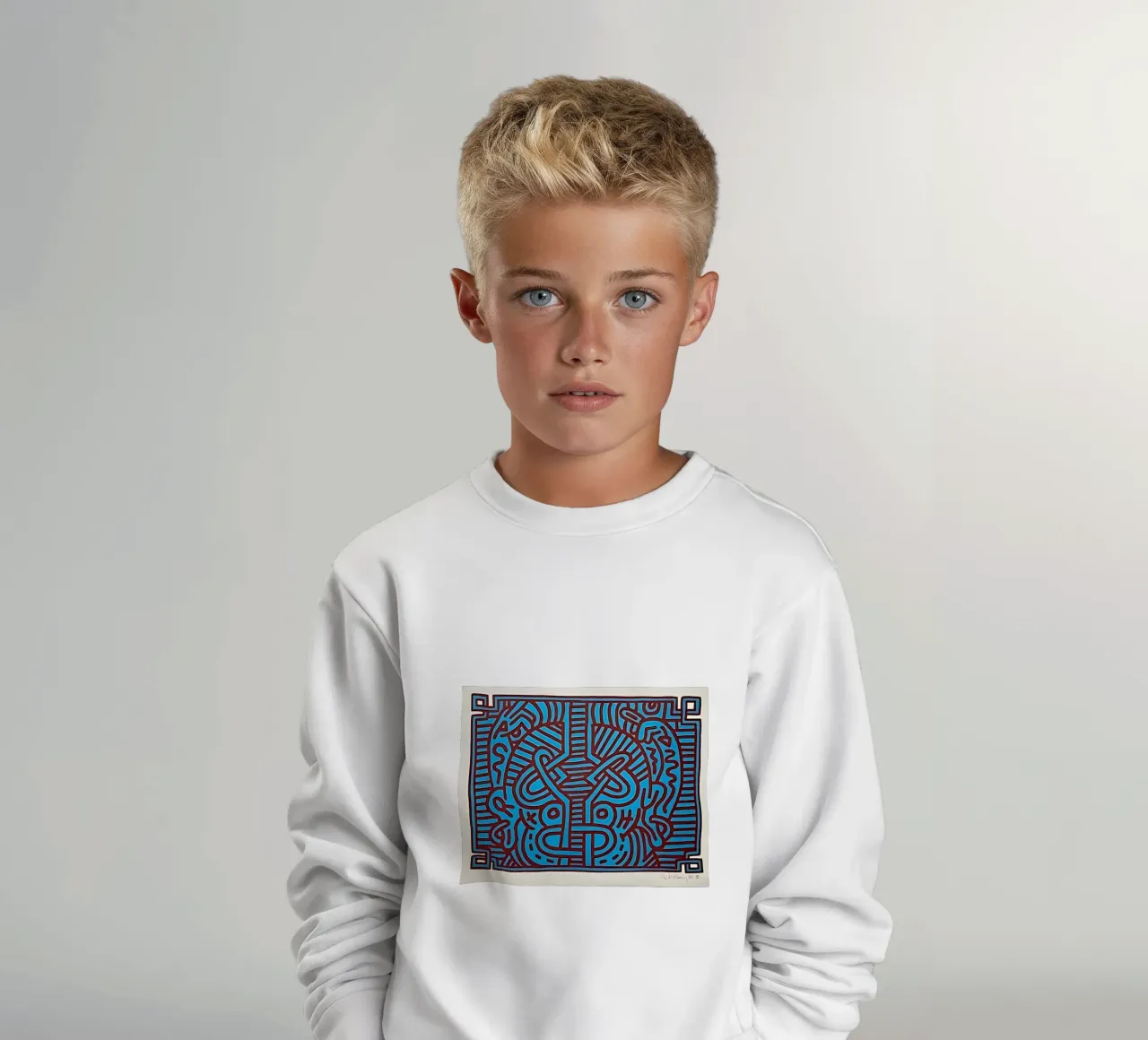 Buddha di cioccolato 1 di Keith Haring felpa bambino da tokovictory