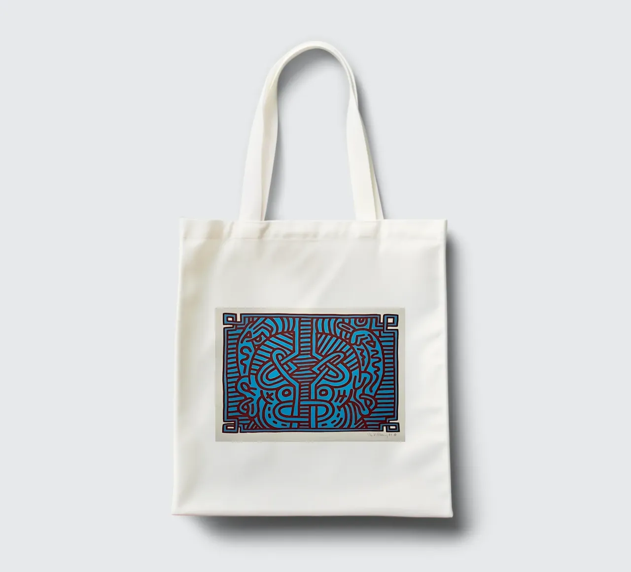 Buddha di cioccolato 1 di Keith Haring borsa in juta da tokovictory
