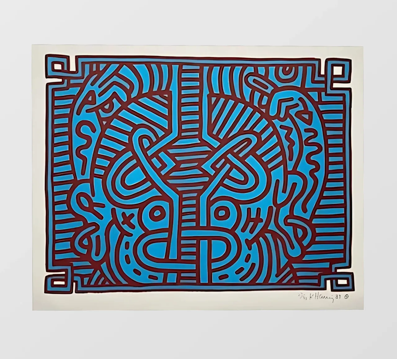 Buddha di cioccolato 1 di Keith Haring pellicola backlit da tokovictory