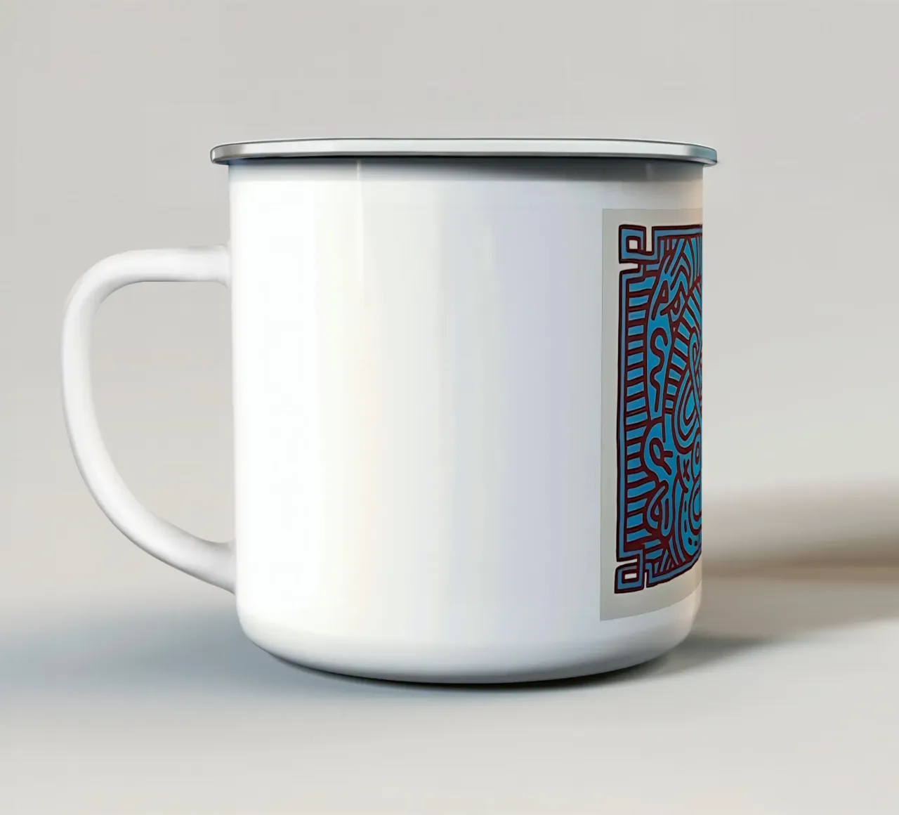 Buddha di cioccolato 1 di Keith Haring tazza in smalto da tokovictory