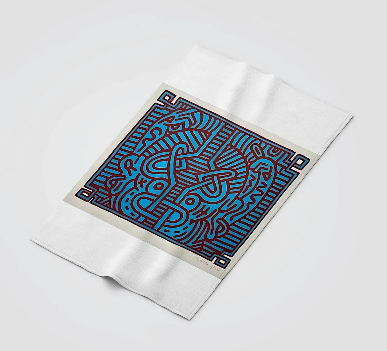 Buddha di cioccolato 1 di Keith Haring coperta in pile da tokovictory