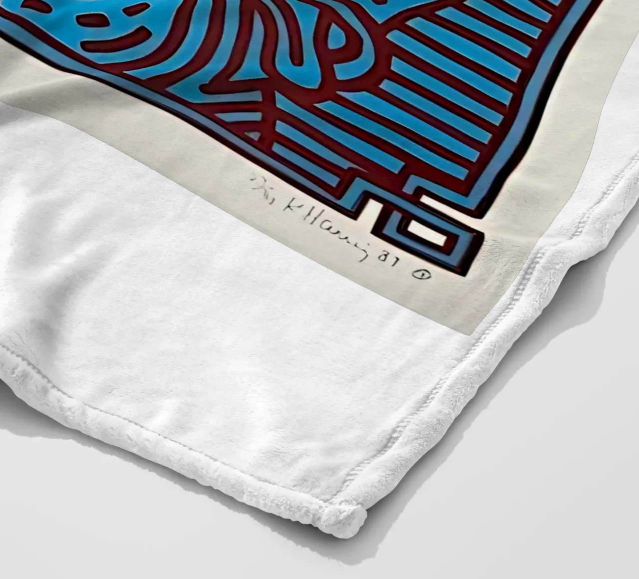 Buddha di cioccolato 1 di Keith Haring coperta in pile da tokovictory